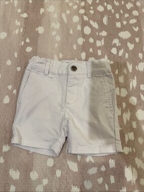 Frenchie Baby Boys White Chino Shorts Adjustable Waist 12M